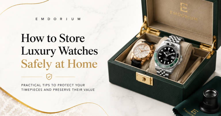 How to Store Luxury Watches Safely at Home